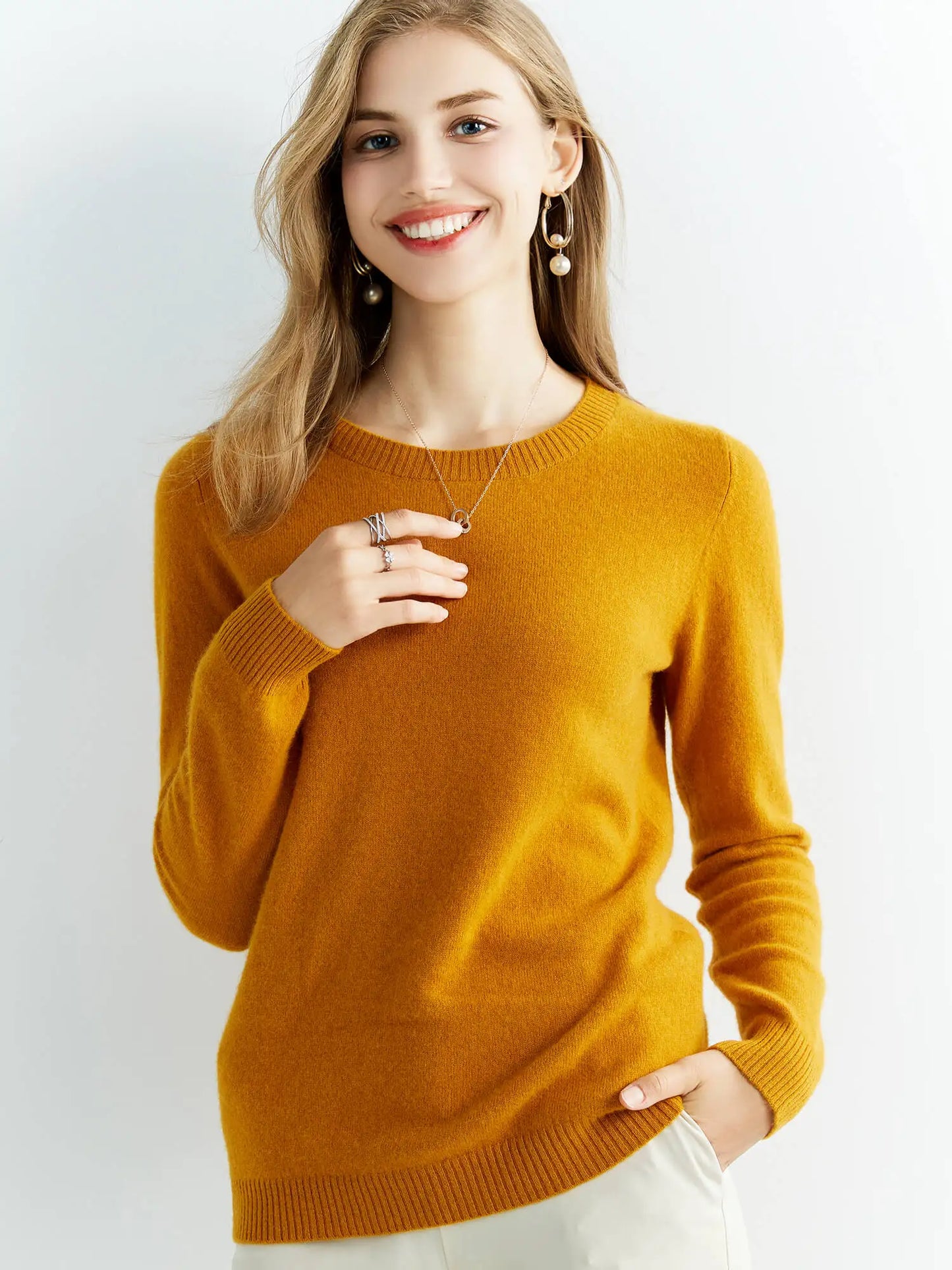 Knitted Sweaters Cashmere Sweater Women 100% Merino Wool O-Neck Vintage Pullovers 2022 Winter Autumn Jumpers Clothing Top Female