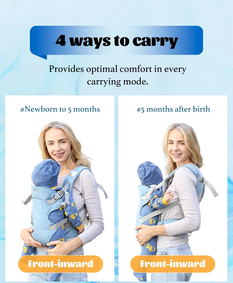 Baby Carrier Sling Versatile For All Seasons Multifunctional Shoulder Baby Carrier Four Carrying Methods Front And Back