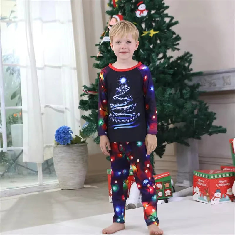 Christmas Family Pajamas Adults Kids Matching Outfits Cute Loose Sleepwear Mother Daughter Father Don Baby Romper Xmas Look Pjs