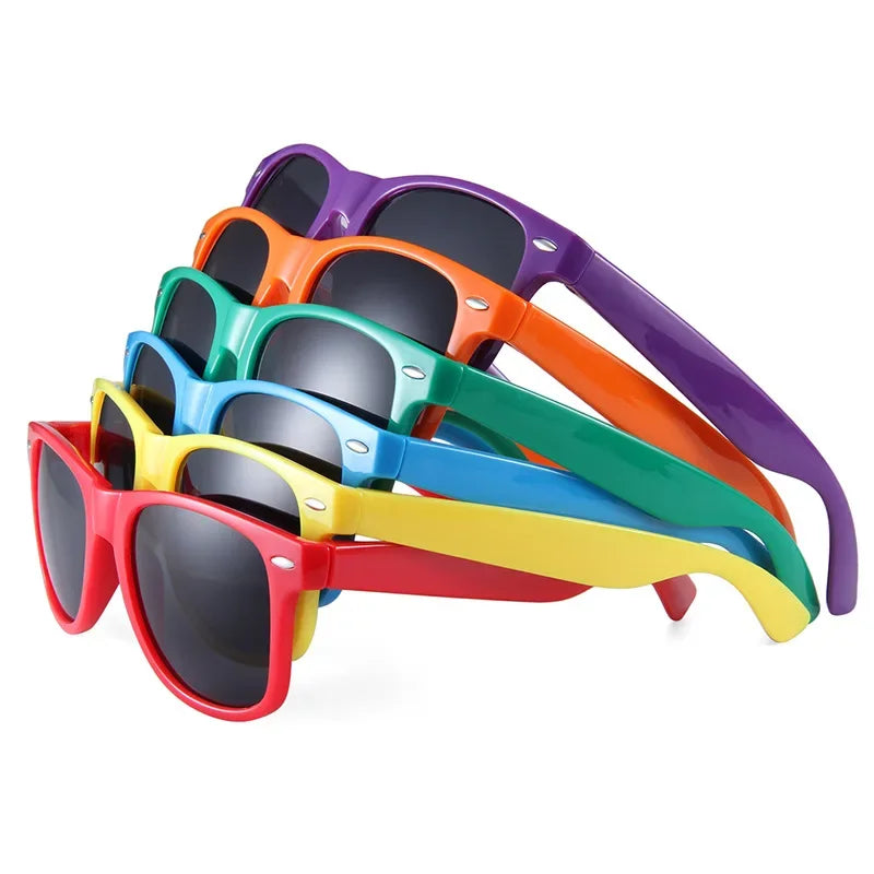 12 Colors Trendy New Children Sunglasses Fashion Square Outdoor Goggle Shades for Kids Boys Girls UV Preotection Sun Glasses