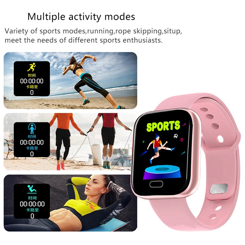 Women's Digital Men Sport Fitness Tracker Smart Bracelet Women Electronic Smart Watch Clock Y68 D20 Smart Watch For Android IOS