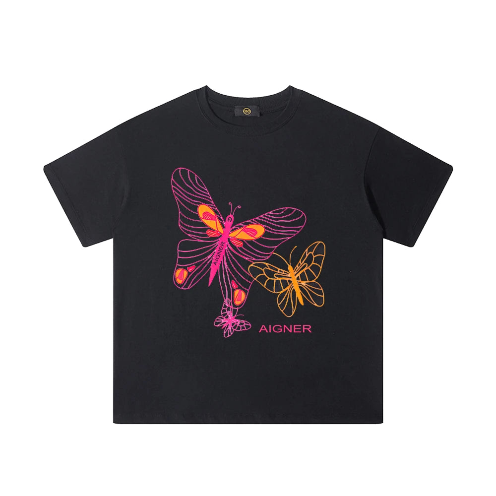 Girls' T-shirt, pure cotton summer new fashion short sleeved T-shirt, baby girl children's T-shirt, luxurious design sportswear