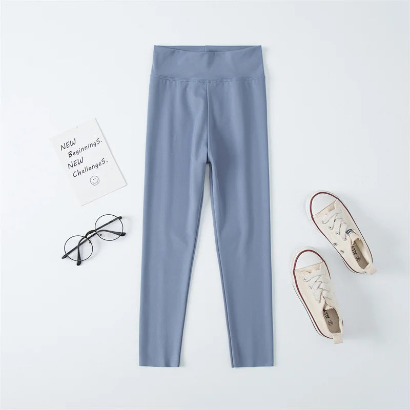 Girls Shark Pants Spring And Autumn Thin Section Baby Wear Casual Cut Sports Pants 4-12 Years Old Children's Elastic Dance Pants