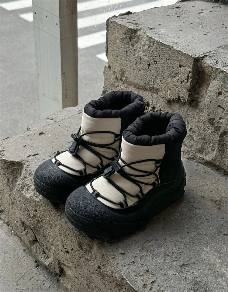 2025 New Winter Children Snow Boots For Boys Waterproof Warm Fur Rubber Sole Non-slip Fashion Girls Boots EU 26-37