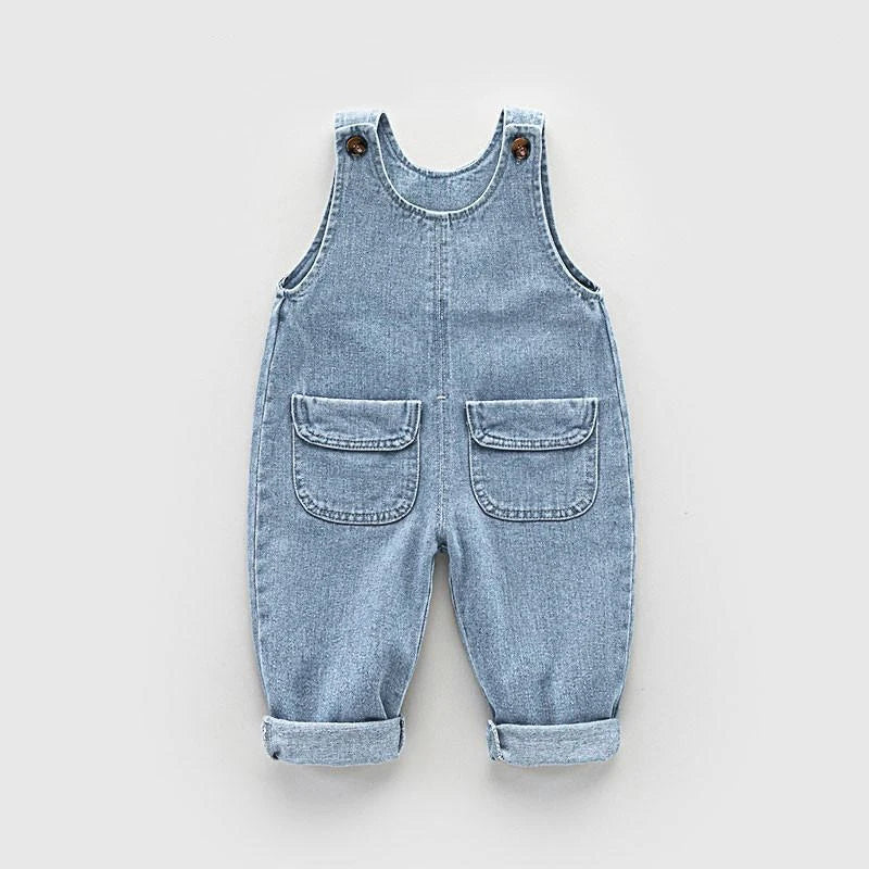 IENENS, Mono para niños pequeños, monos de mezclilla, peto, pantalones vaqueros para niñas, pantalones largos, ropa, trajes para 1-4 años