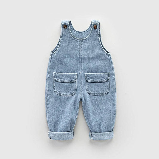 IENENS, Mono para niños pequeños, monos de mezclilla, peto, pantalones vaqueros para niñas, pantalones largos, ropa, trajes para 1-4 años