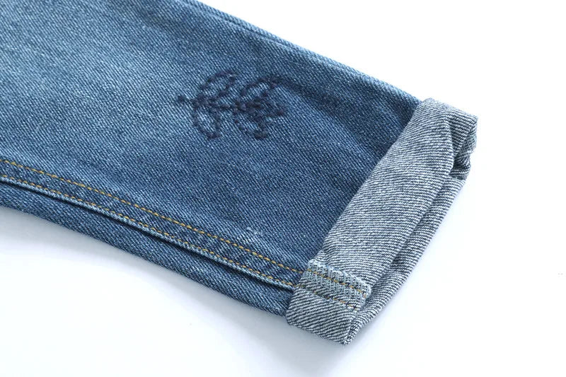 Fashion Baby Girl Jeans Pants Cotton Bird Infant Pants 9-24M Cute Newborn Boys Full Pants Infant Clothes