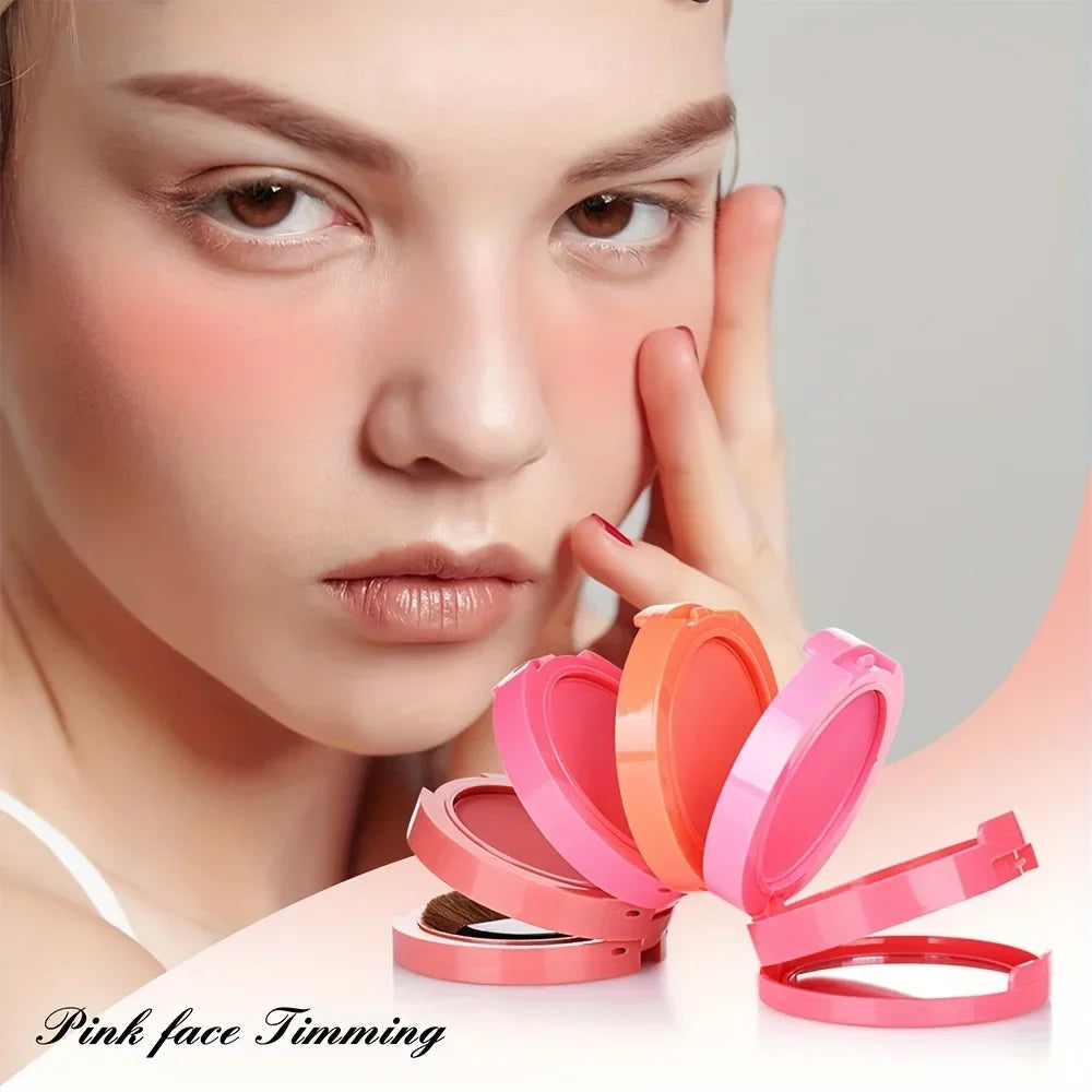 Multi layer 5-color powder blusher powder, waterproof and durable, suitable for all skin tones, creating a perfect makeup