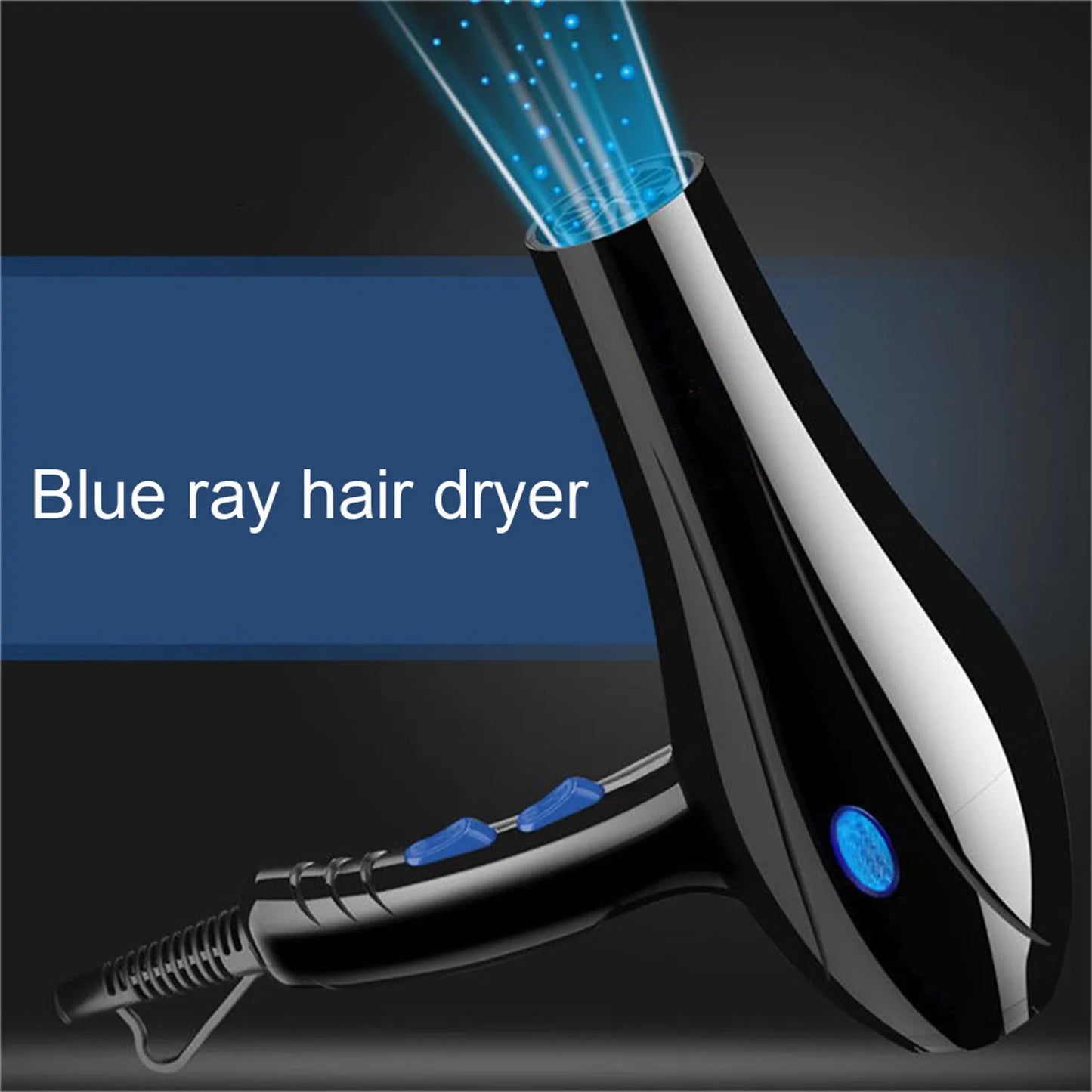 Hair Dryer 2200W Professional Powerful Hair Dryer Fast Heating Hot And Cold Adjustment Ionic Air Blow Dryer with Air Collecting
