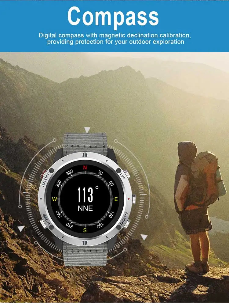 2024 New Sunroad GPS Sports Watch Smart Men Sports Fitness Watches Swim Waterproof Climb Hiking Running Digital Wristwatch G5