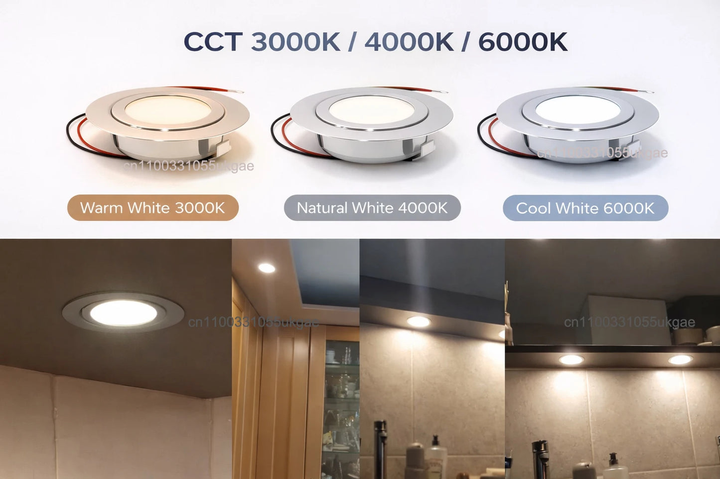 Ultra 14mm Thin LED Lights Mini LED Ceiling Spot Lighting 3W 5W 12V 24V Kitchen Bathroom Mirror Home Décor Lamps Dimming