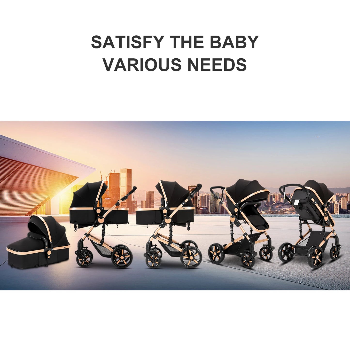 poussette bebe 3 en 1 Baby stroller baby newborn items Baby stroller for newborns Light str oller  for newborn baby Free Shippin