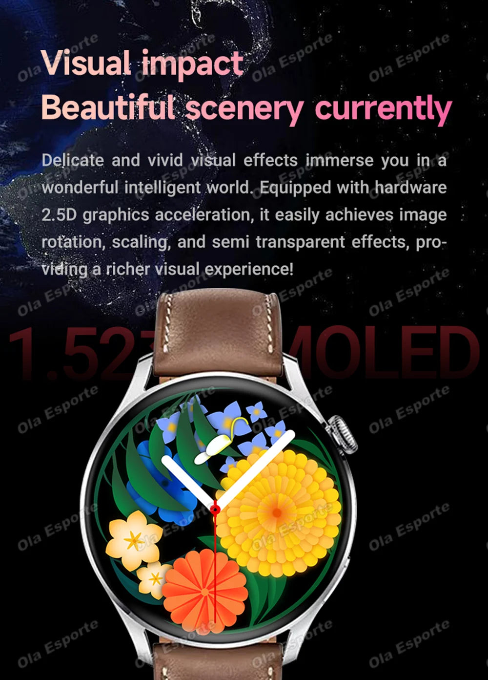 2026 New Smart Watch For Men Women 1.52" Full Touch Screen Waterproof Health and Sleep Monitor Multi-function Smart Watch HW12