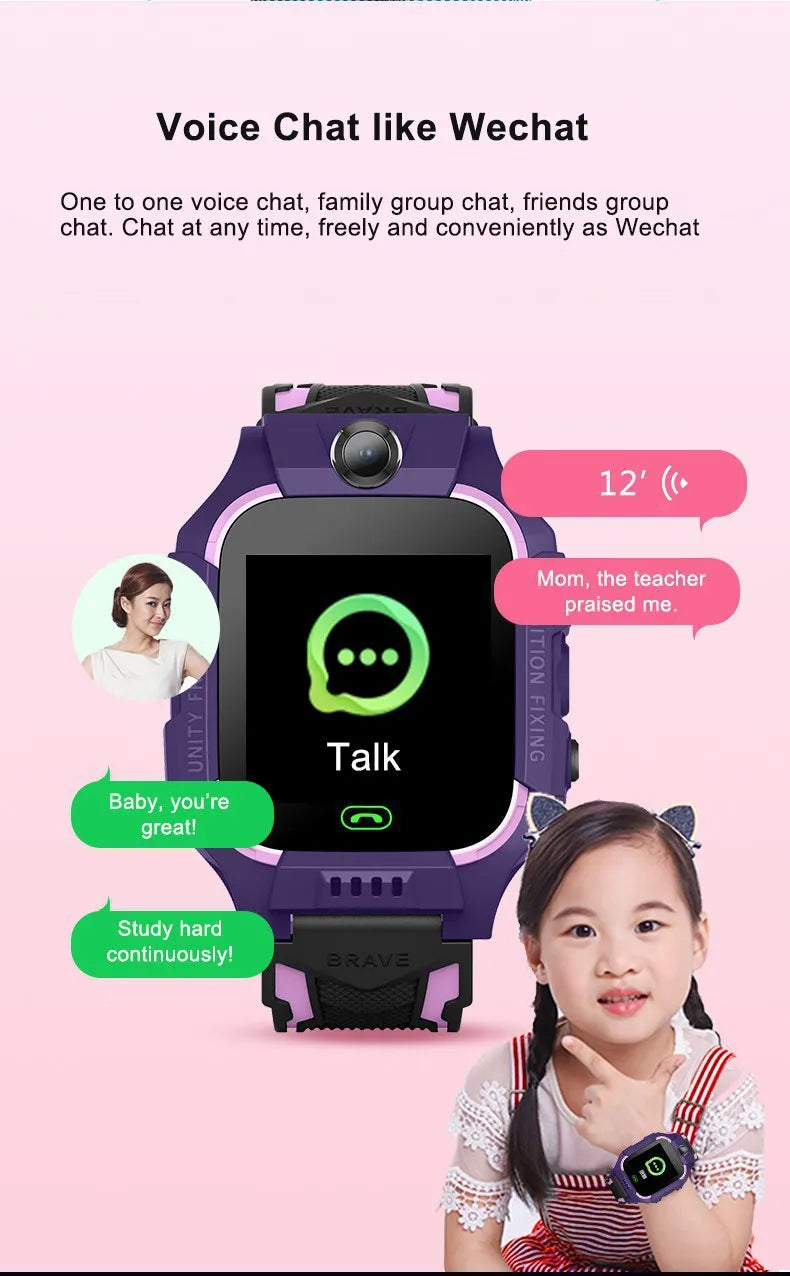 4G kids Smart Watch SOS Waterproof Sim Card Smartwatch for Children Boy Child Watch Girl LBS Location Tracker Clock Phone Call