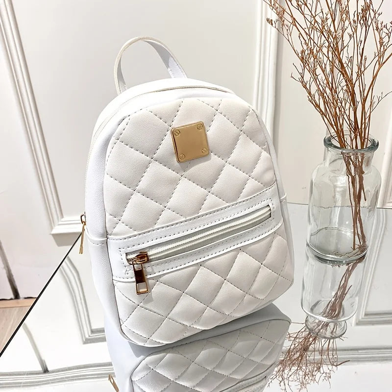 Fashion and Lightweight Women's Backpacks with Adjustable Shoulder Straps, Korean Version Versatile Backpack, Commuting Backpack