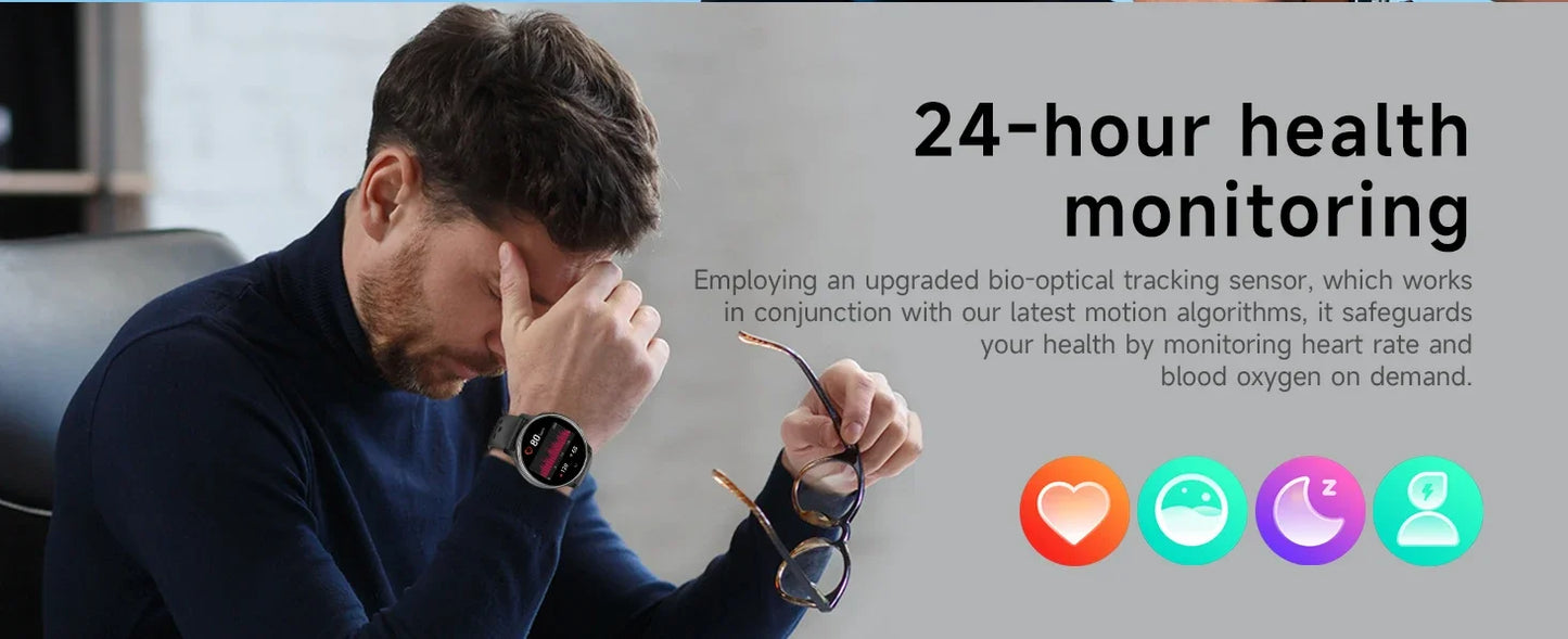 Smart Watch 100+ Sports Modes Health Monitoring Heart Rate Monitoring GPS Outdoor Compass Women’s Health Bluetooth Smart Watch