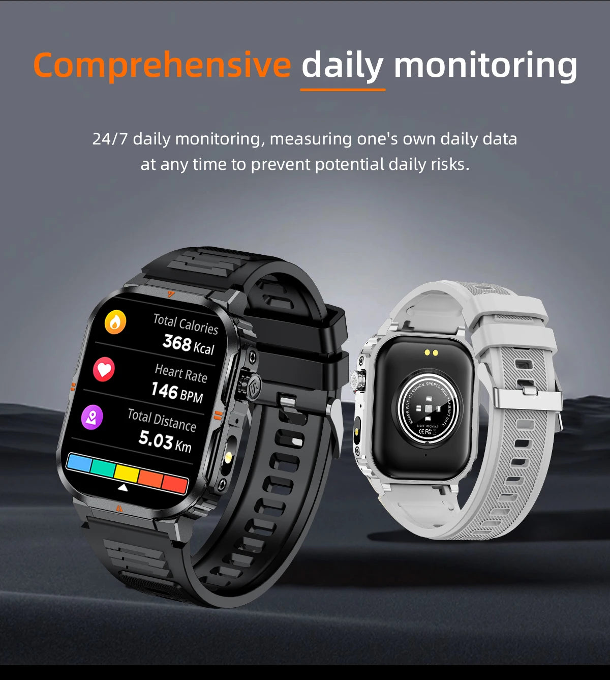 LIGE New Smart Watch For Men Women 2.01" HD Display Health Monitor Sport Fitness Watches AI Voice Bluetooth Call Smartwatch Men