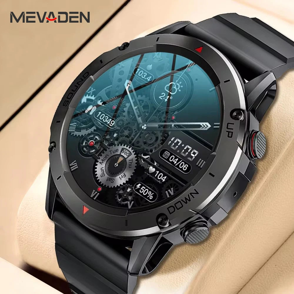 MEVADEN 1.39 Inch HD Bluetooth Call Smart Watch Men IP68 Waterproof Sports Fitness Tracker Men Smartwatch For IOS Android NX9