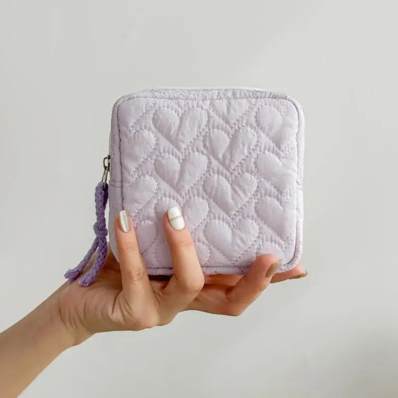 Makeup Bag For Women Embroidered Bowknot Travel Cosmetic Bags Large Capacity Handheld Makeup Toiletry Storage Bag
