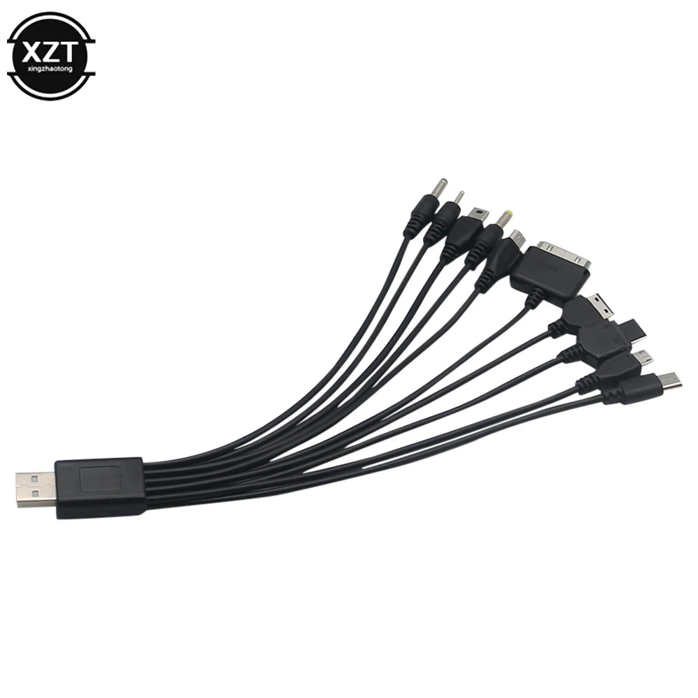 new 1pcs 10 in 1 Micro USB multi Charger usb cables for mobile phones cord for KG90 Sony phone SAMSUNG Tablets