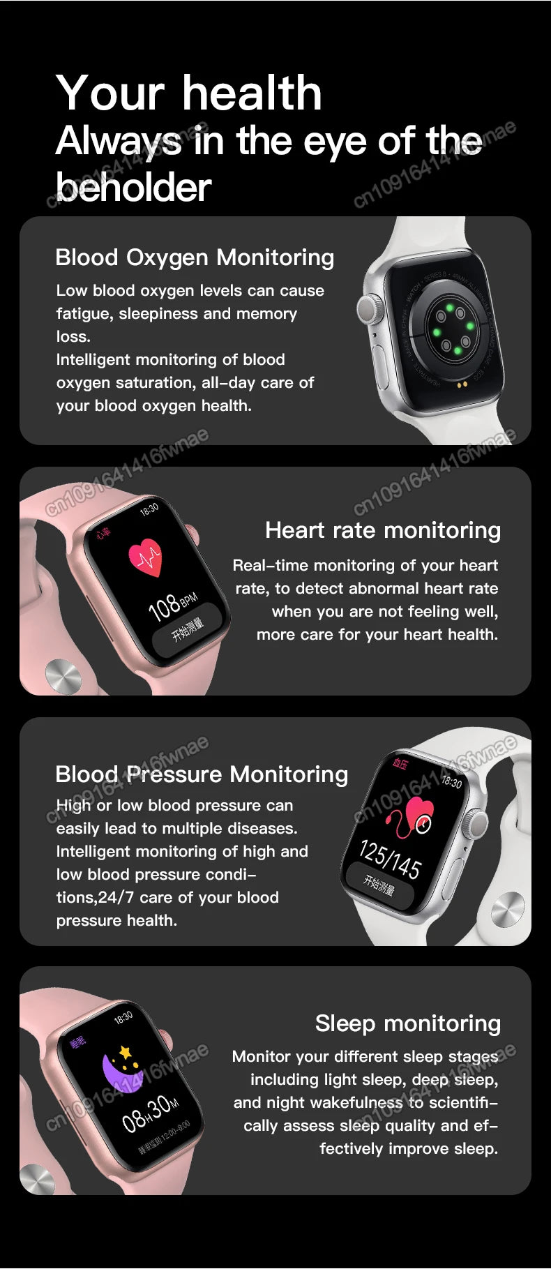 For Apple Watch Series 10 New GPS Smart Watch Men Always On Display Bluetooth Call Game Wireless Charging Women Sport Smartwatch