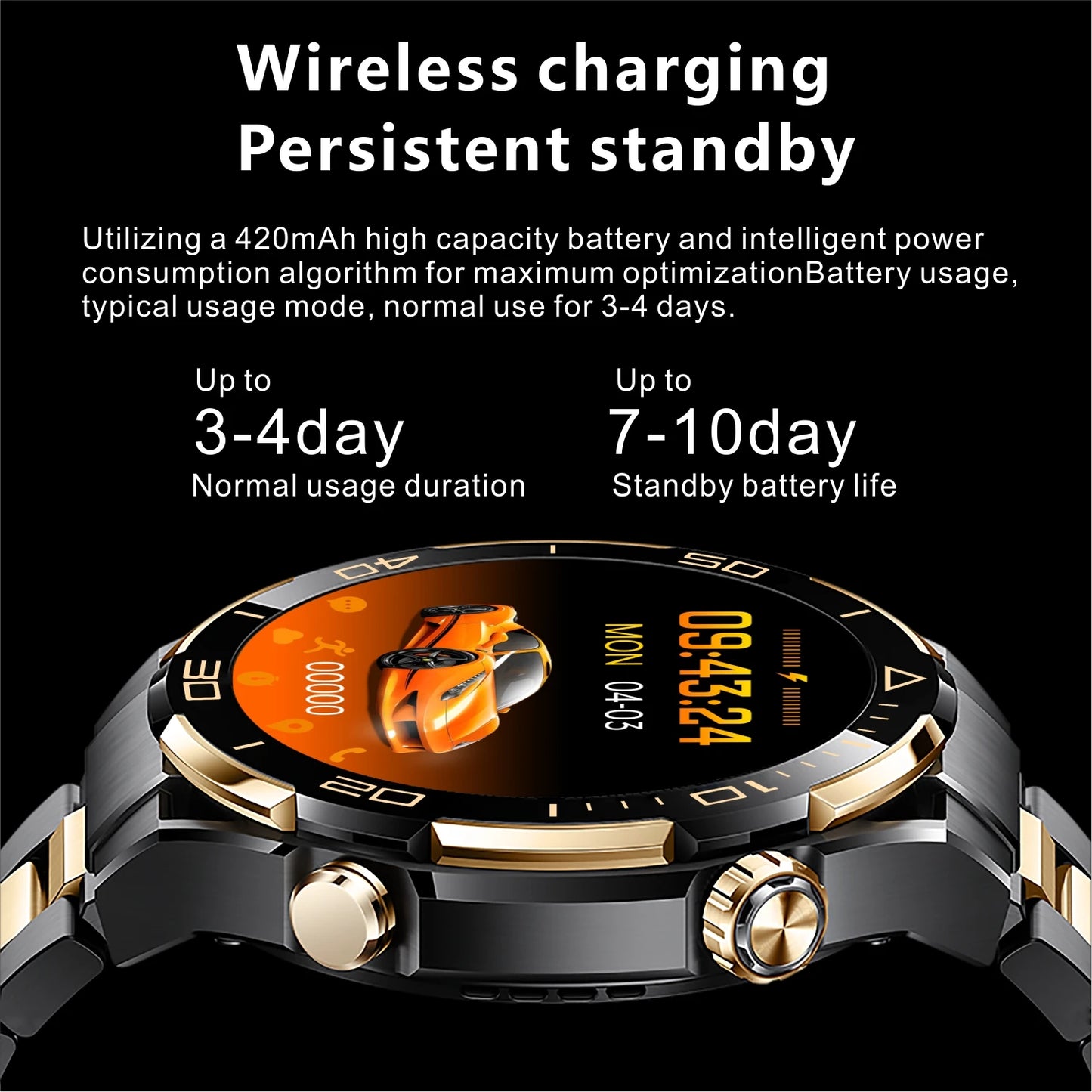 2024 For Huawei Xiaomi Men's Smartwatch Bluetooth Call 1.62" 480*480 AMOLED HD Screen 4GB ROM NFC Waterproof Women's Smartwatch