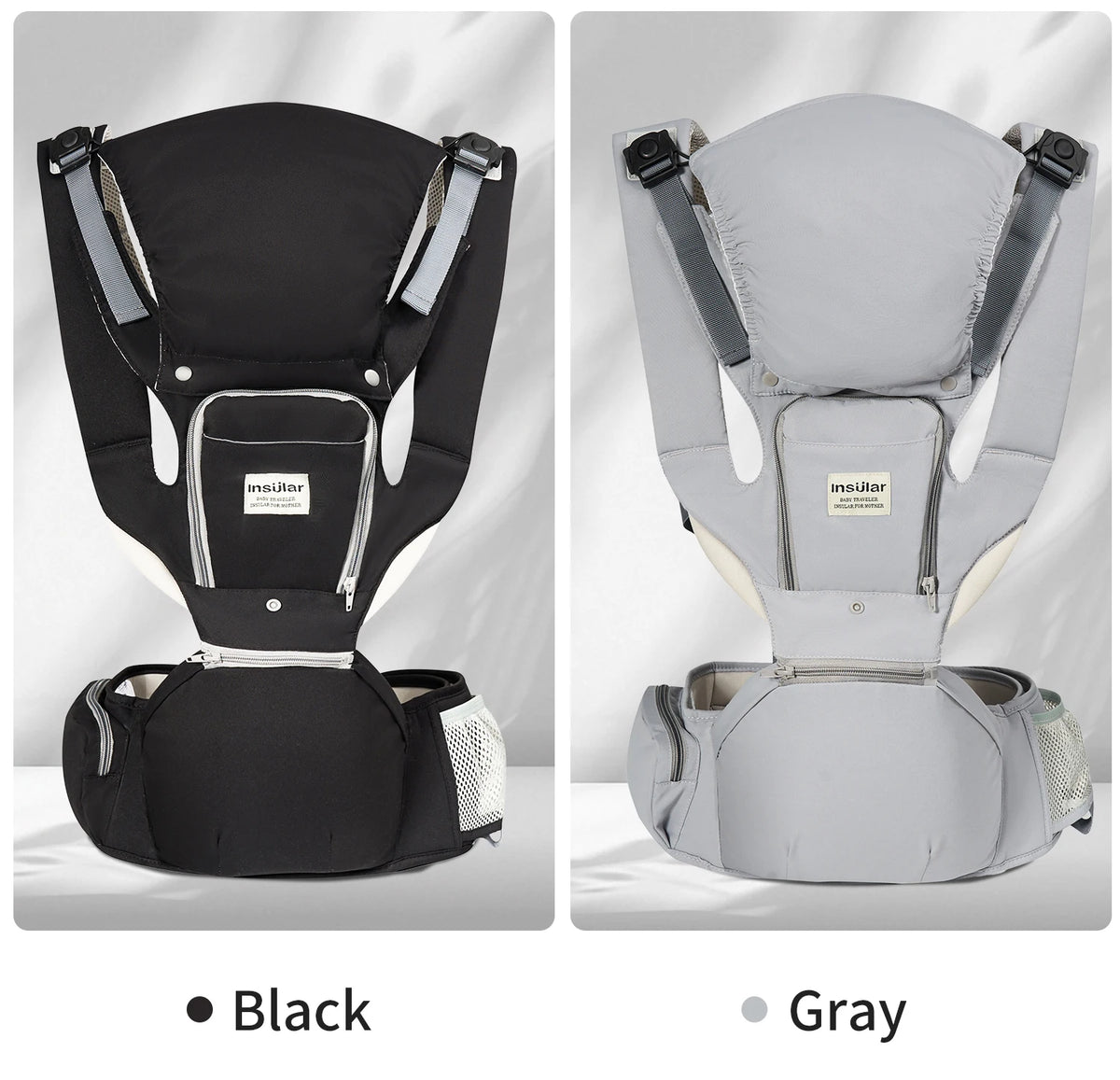 INSULAR Baby Carrier Breathable Child Waist Stool With Hip Seat Waist Stool Front Hold Portable Multi-functional 0-2Y