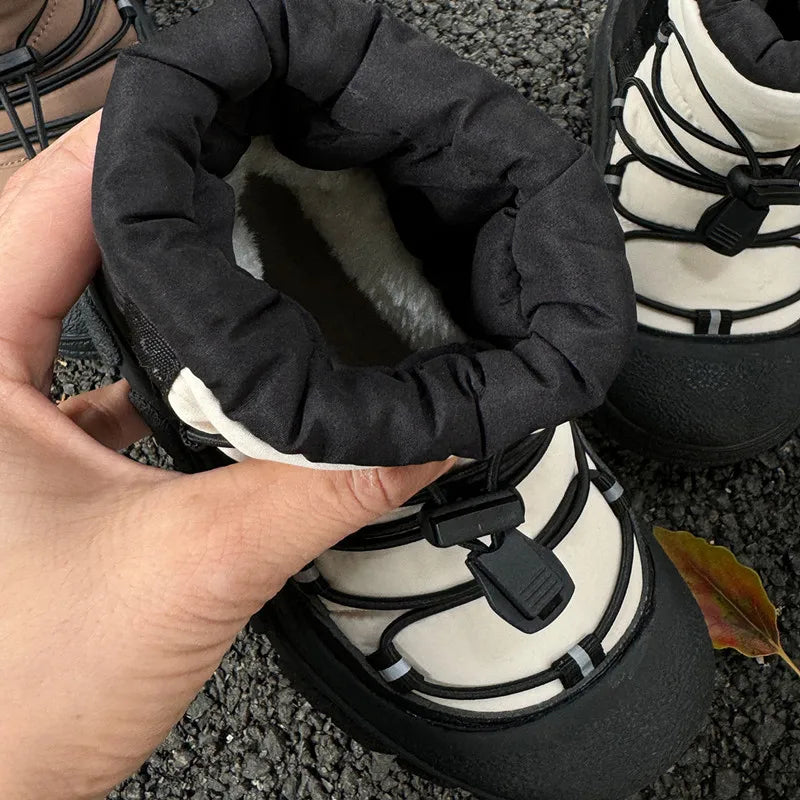 2025 New Winter Children Snow Boots For Boys Waterproof Warm Fur Rubber Sole Non-slip Fashion Girls Boots EU 26-37