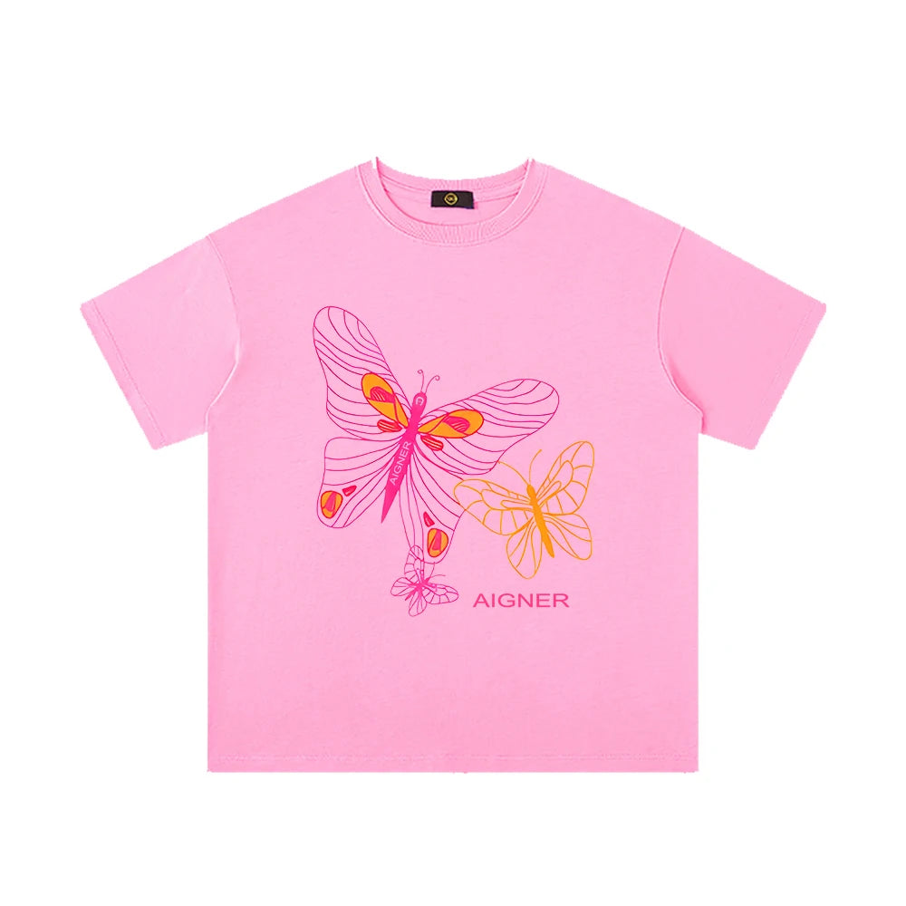 Girls' T-shirt, pure cotton summer new fashion short sleeved T-shirt, baby girl children's T-shirt, luxurious design sportswear