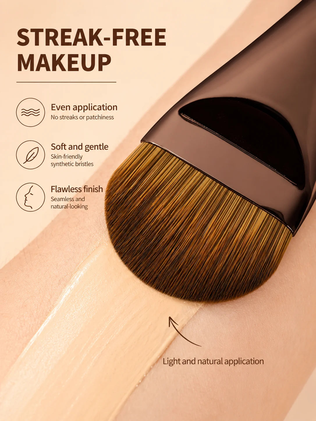 Makeup Brush Set - 18pcs High-Value Multi-Functional - Including 15 Makeup Brushes + 2 Powder Puffs + Makeup Bag - Travel-Friend