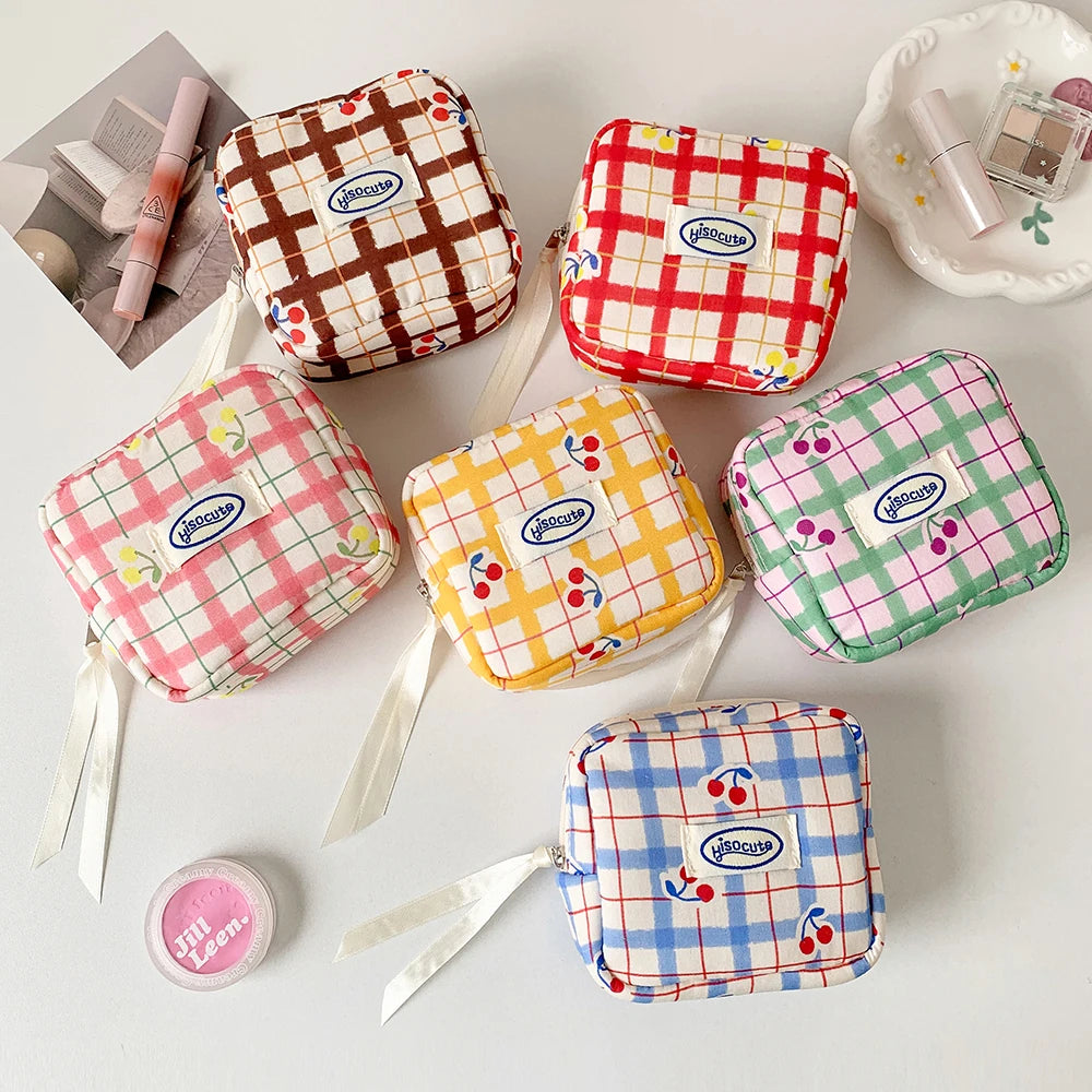 Makeup Bag for Purse, Cute Cosmetic Bag for Purse,Portable Mini Makeup Bag,Travel Toiletry Small Makeup Pouch for Women