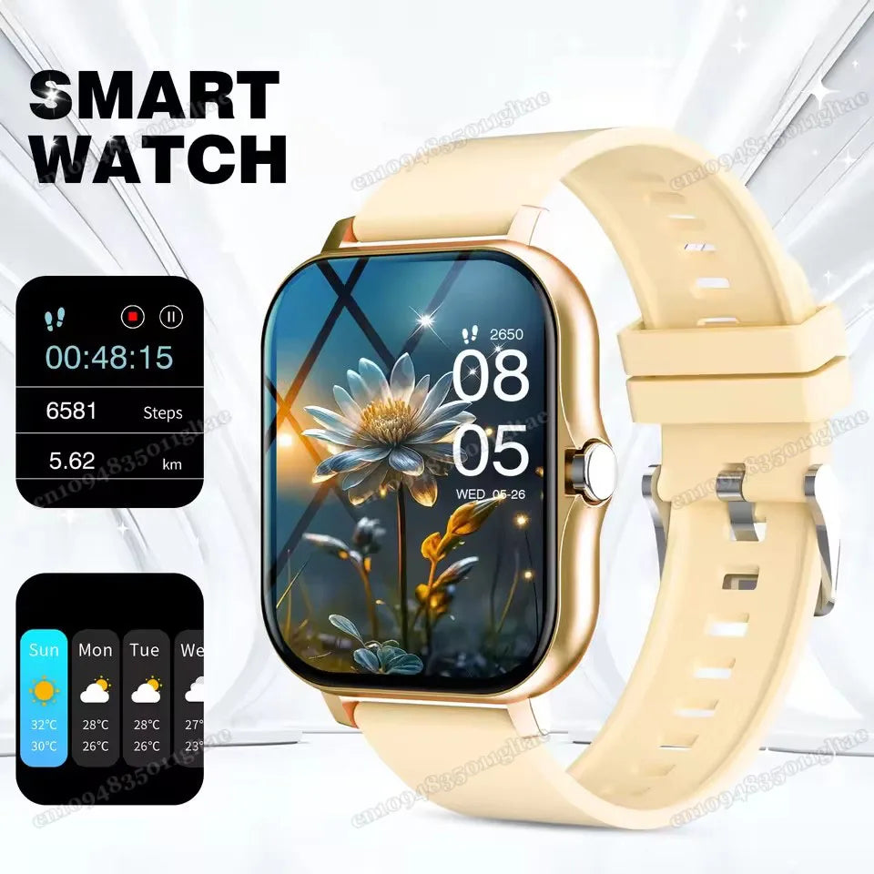 Smart Watch For Android IOS Watches 2.01inch HD Display Bluetooth Call Message Alert Music Sports Mode Smartwatch Men Women Gift