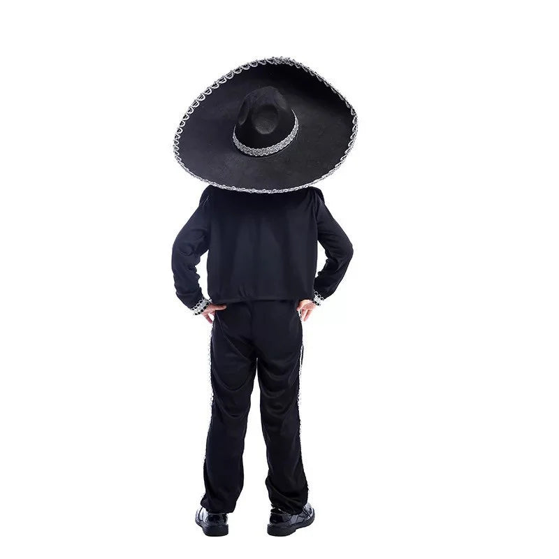 Boys Traditional Mexican Mariachi Amigo Dancer Costume For Cinco De Mayo Fiesta