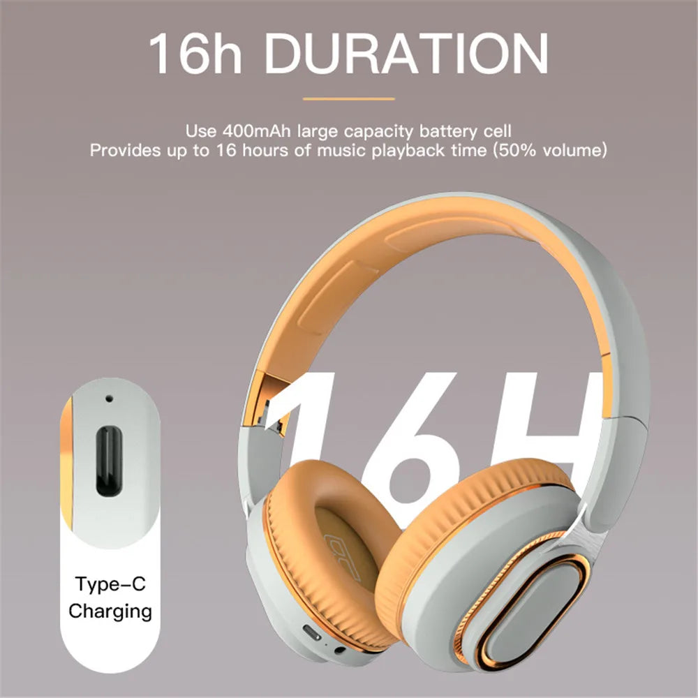 Bass Headphones Bluetooth Wireless Headsets Hifi Earphone Support TF-Card Mp3 FM Helmet with Mic For Xiomi iPhone Music Sport