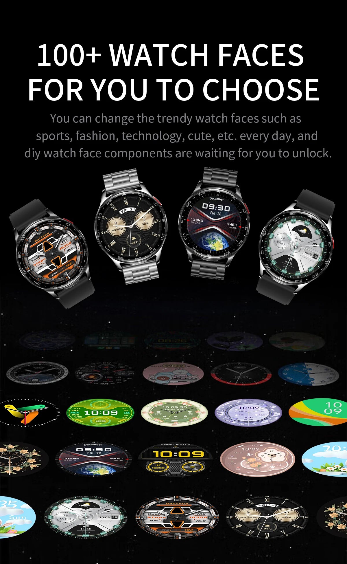 LIGE 2 In 1 TWS Headset Smart Watch 1.39" Women Men Sport Fitness Heart Rate Health Tracker Watches Earphone Music Smartwatch