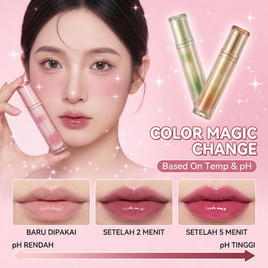 Herorange Iced Tea Gloss Lip Gloss Moisturizing Non-Drying Plump Lips Korean Style for Daily Bare Makeup
