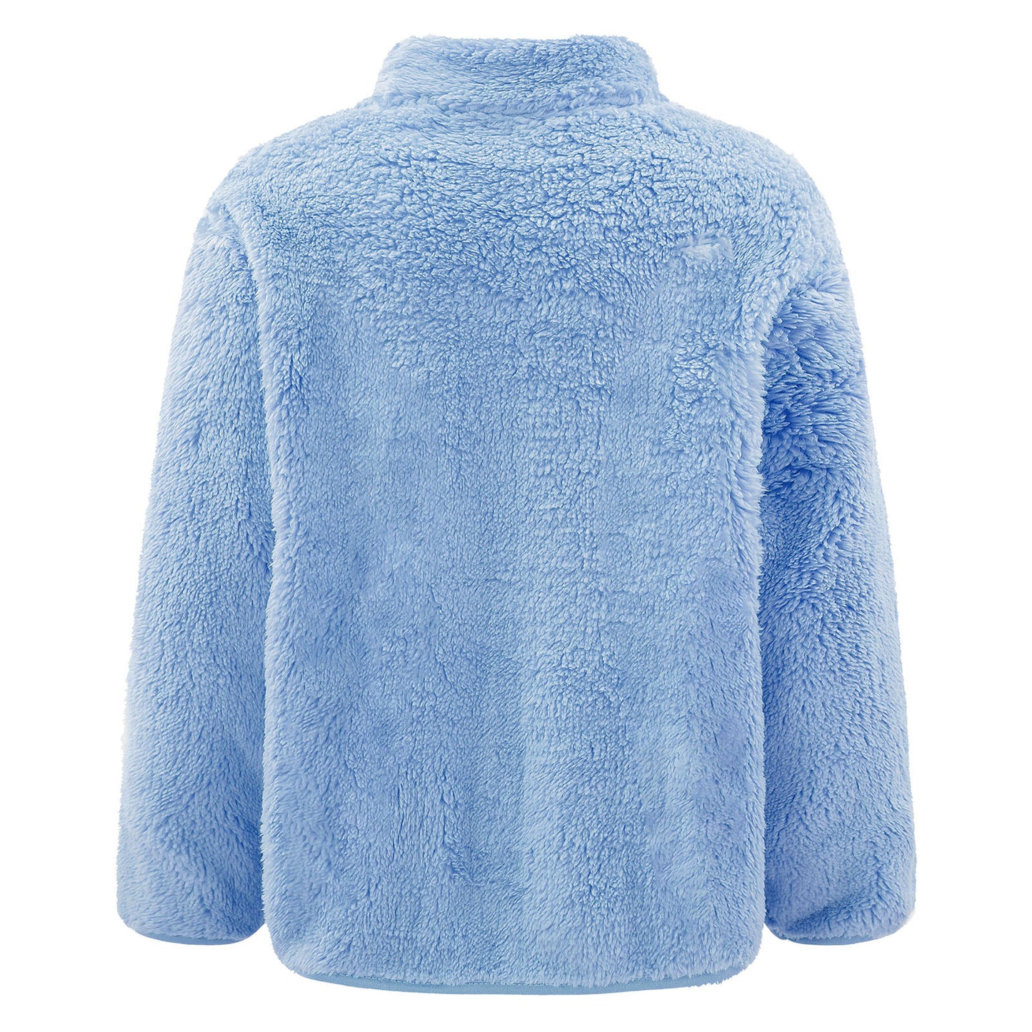 Girls Boys Warm Fleece Jacket Coat Full-Zip Turtleneck Tops with Pocket Fall Winter Outerwear for 2 Years-12 Years