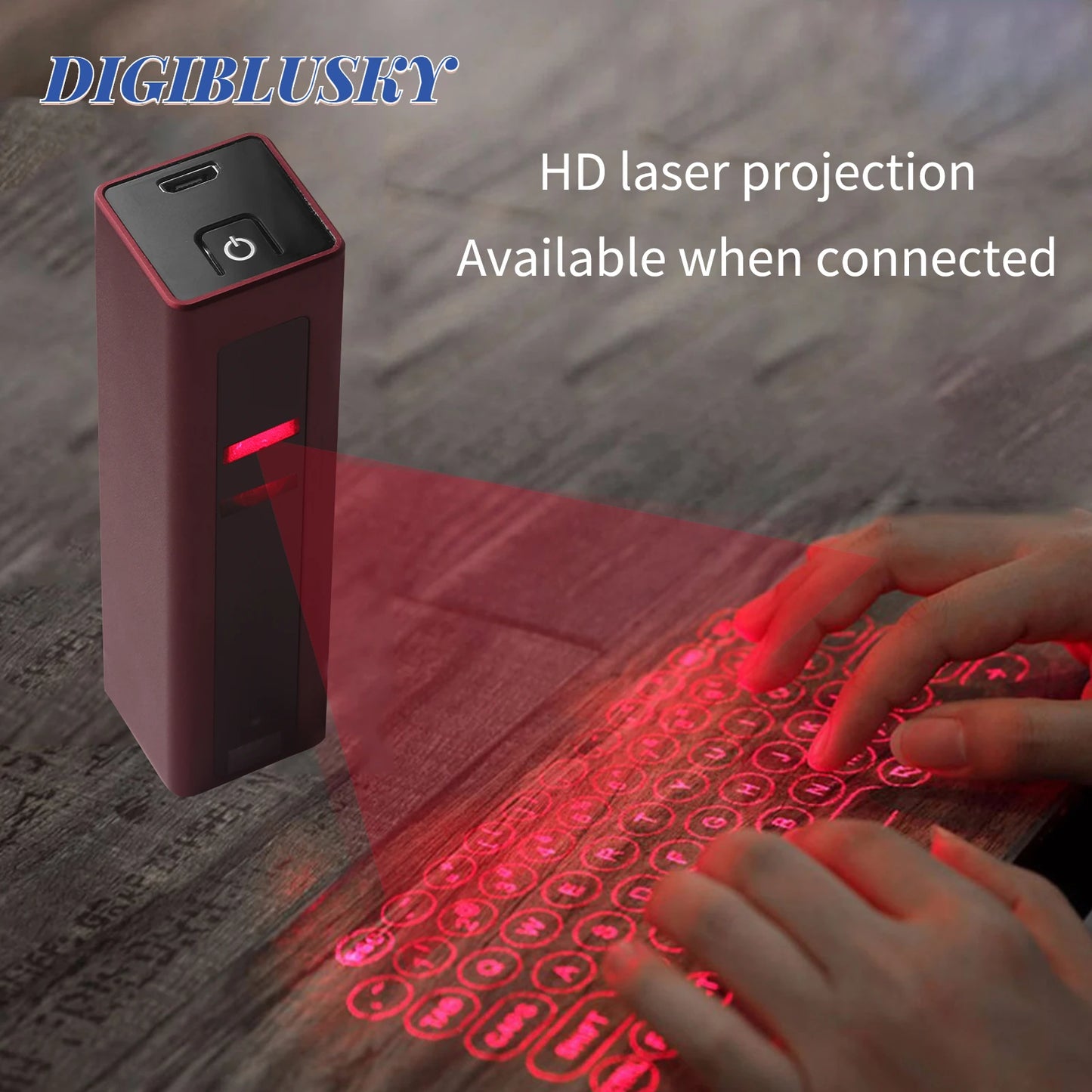 F2 Laser Projection Keyboard Small Portable Fashion Wireless And Wired  Lipstick Is Suitable For Business Office Learning Gaming