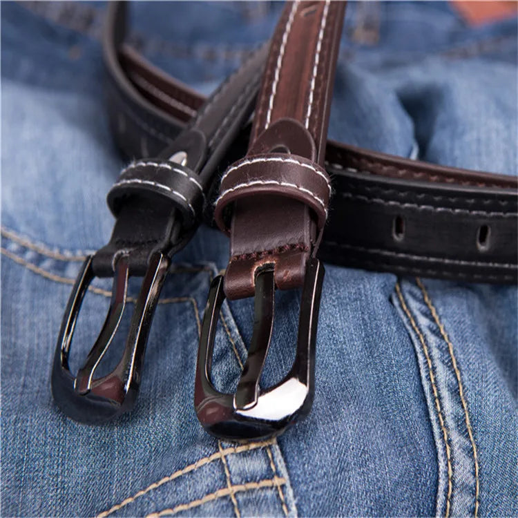 New Style Fashion Children Leather Belts Design Alloy Pin Buckle Boys Girls Kid Casual Waistband Jeans Adjustable Men Belt 2pcs