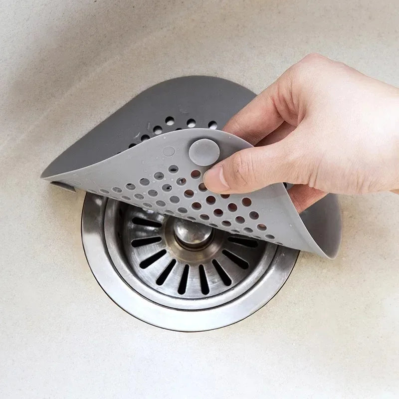 Sink Strainer Shower Drain Plug Hair Catcher Bathtub Shower Kitchen Sink Sewer Hair Filter Screen Silicone Bathroom Accessories