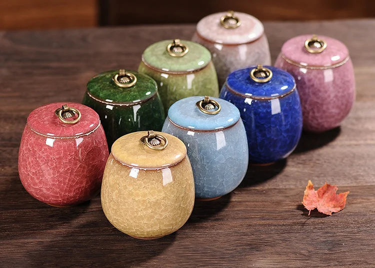 Portable Tea Coffee Sugar Jar Mini Airtight Kitchen Jar Storage Container with Lid China Storage Bottles & Jars Home Decor Gifts