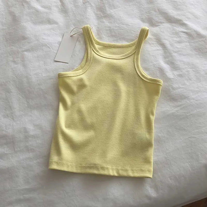 2025 Women Tank Tops Sexy Cropped Top Female Women Summer Camisole Camis Black White Sport Clothes For Women