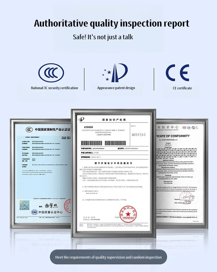 New Hair Salon Hair Dryer EU/UK Plug High-Power Quick Drying Net Red Blue Light Hair Salon Home Silent Hammer Hair Dryer