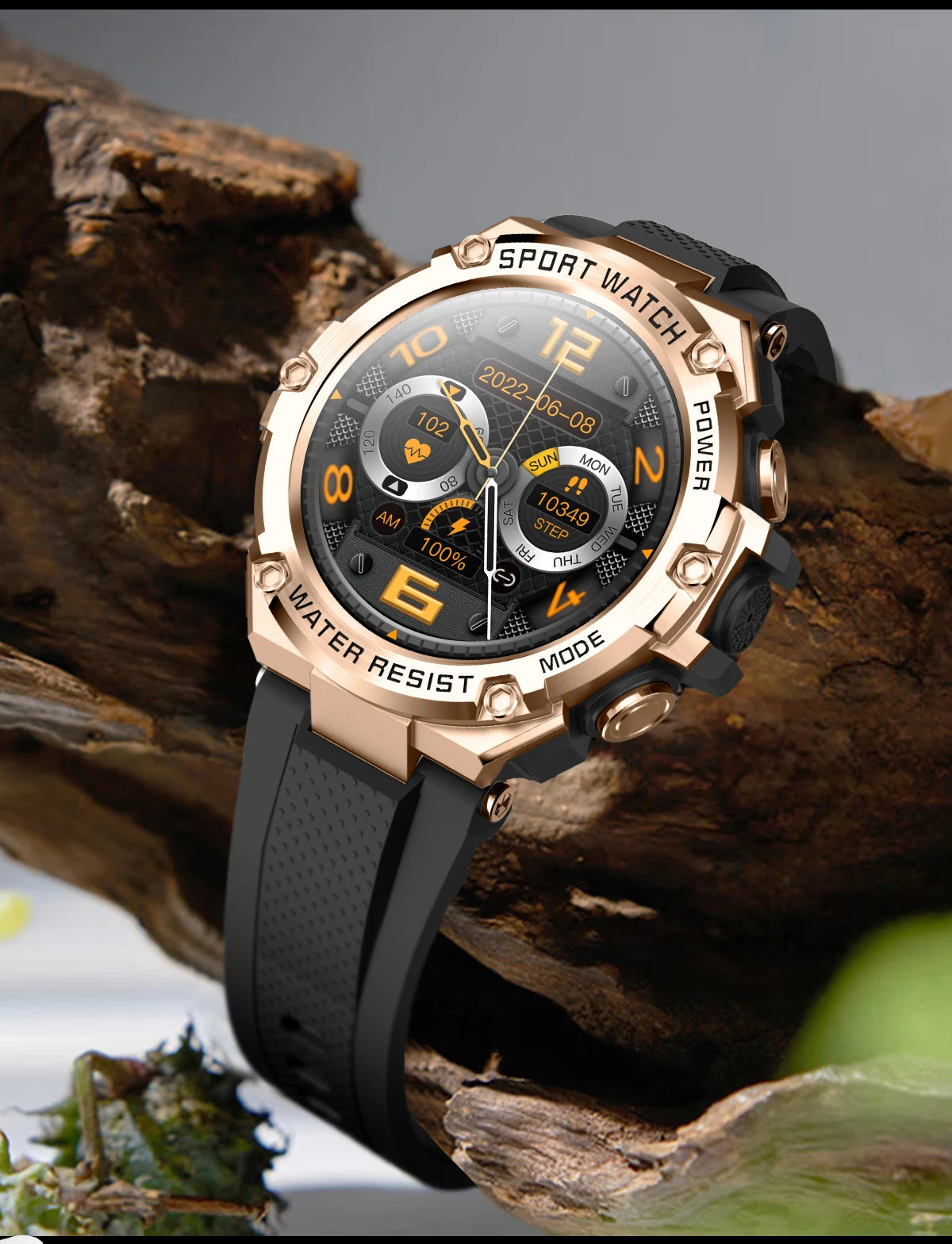 Outdoor Sport Smart Watch Men 800mAh Long Life Battery Bluetooth Call IP68 Waterproof Fitness Tracker SmartWatch For Android ios