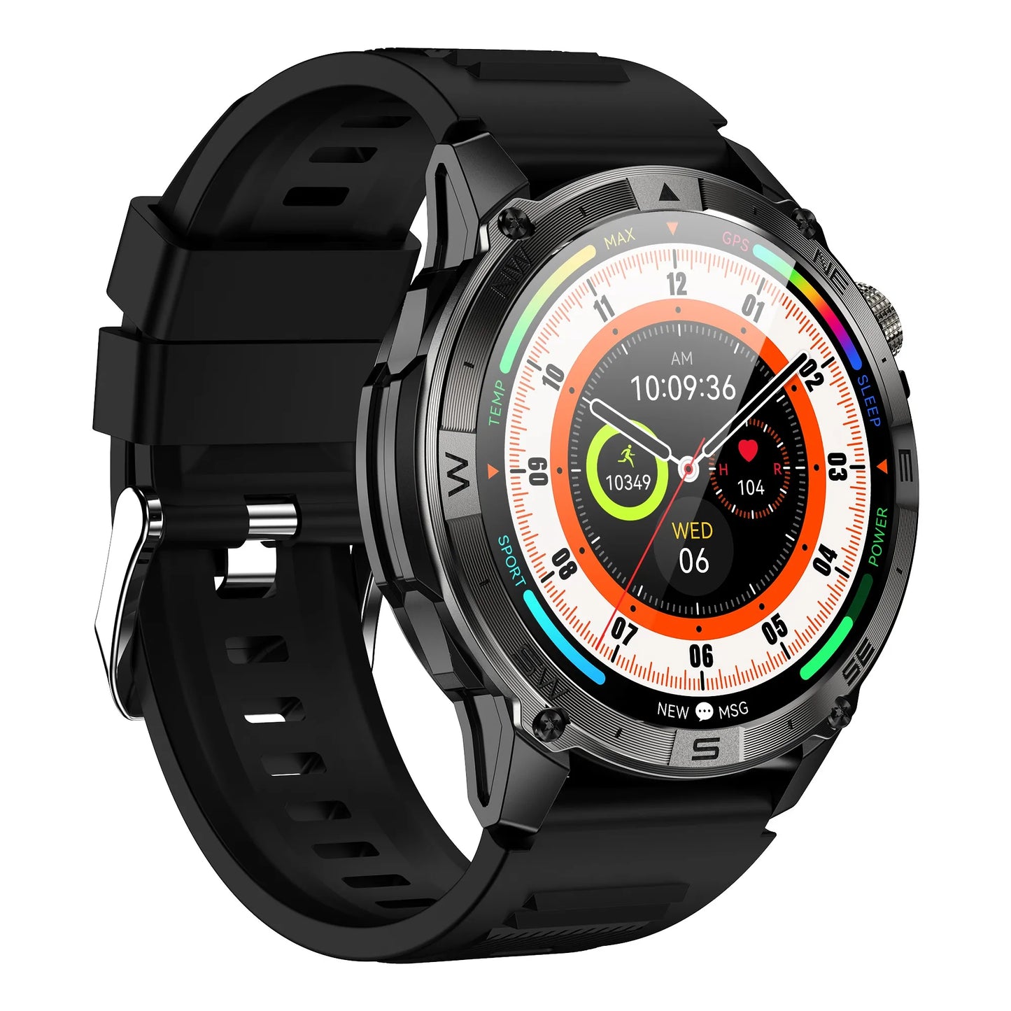 Smart Watch 2026 For Android IOS GPS Compass Sports Smart Watches For Man Women HD AMOLED Bluetooth Call Waterproof Smartwatch
