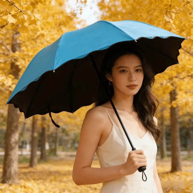 1 PCS rain sunshine both umbrella , With a Fashionable Design That Blooms When Exposed to Water, Providing Shade ,Sun Protection