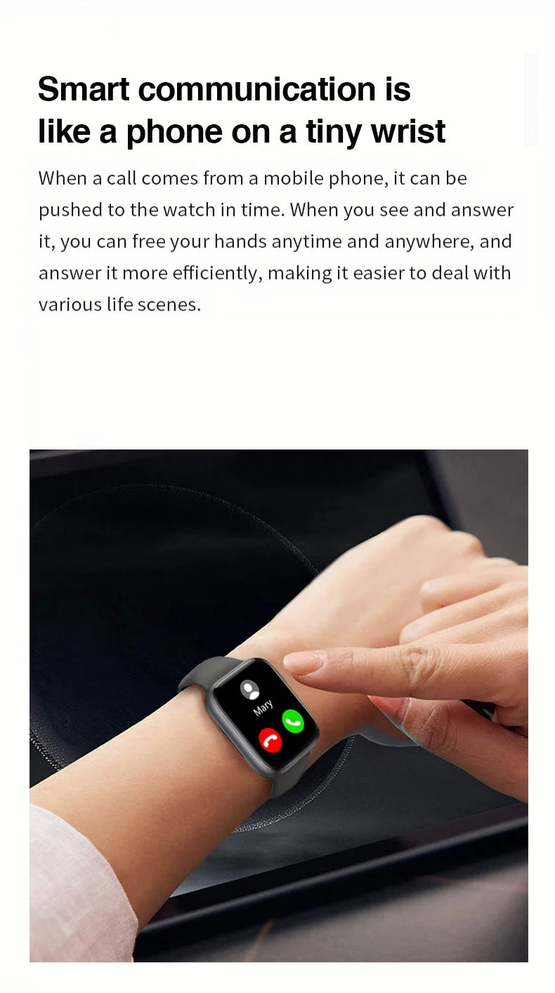 Smart Watch(Answer/Make Call), IP67 Waterproof Fitness Tracker With Heart Rate Sleep Tracking,many Sport Modes,Fitness Watch For