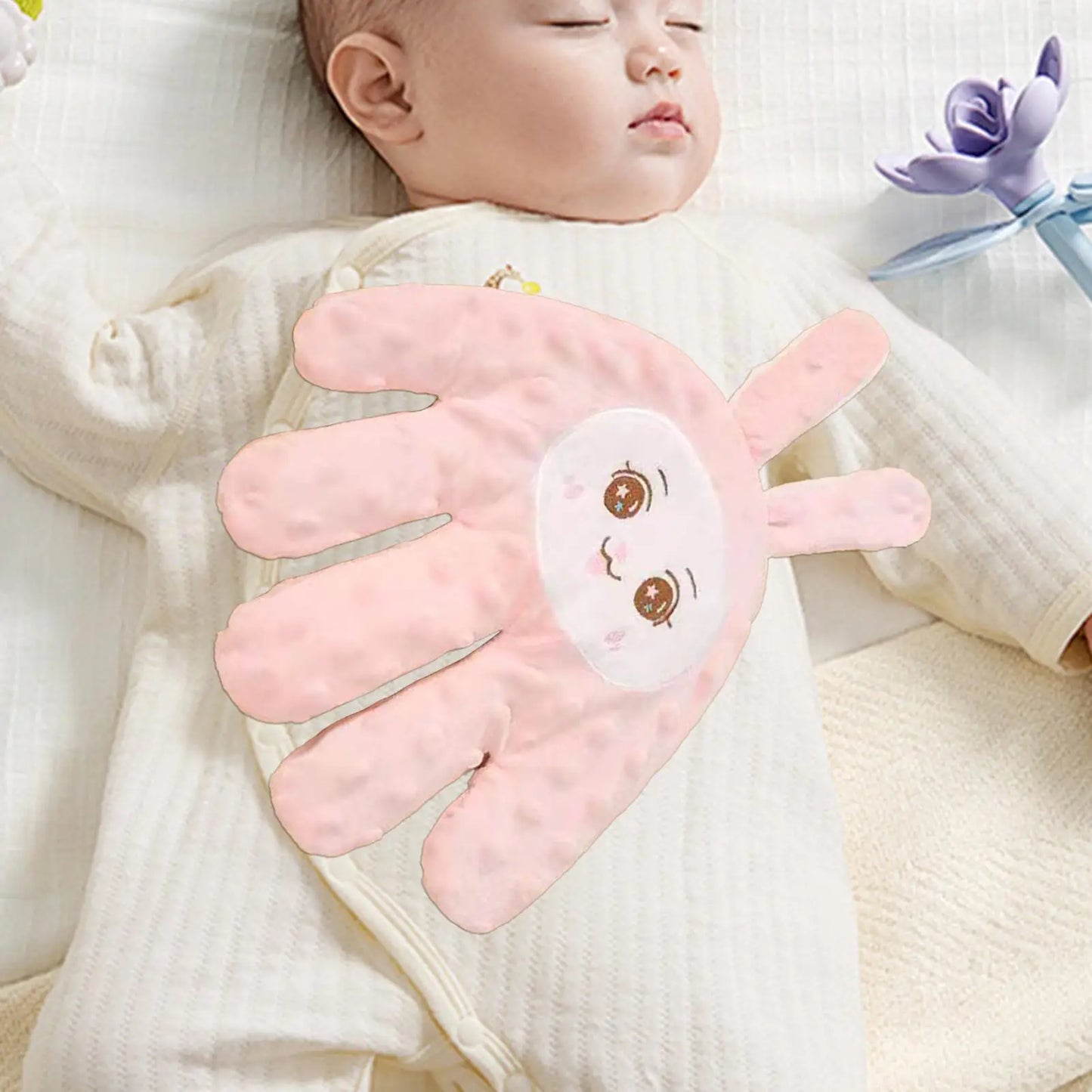 Adjustable Automatic Baby Patting Sleep Pillow Startle Prevention Soothing Palms Remote Control Baby Sleep Aid for 0-3 Toddler