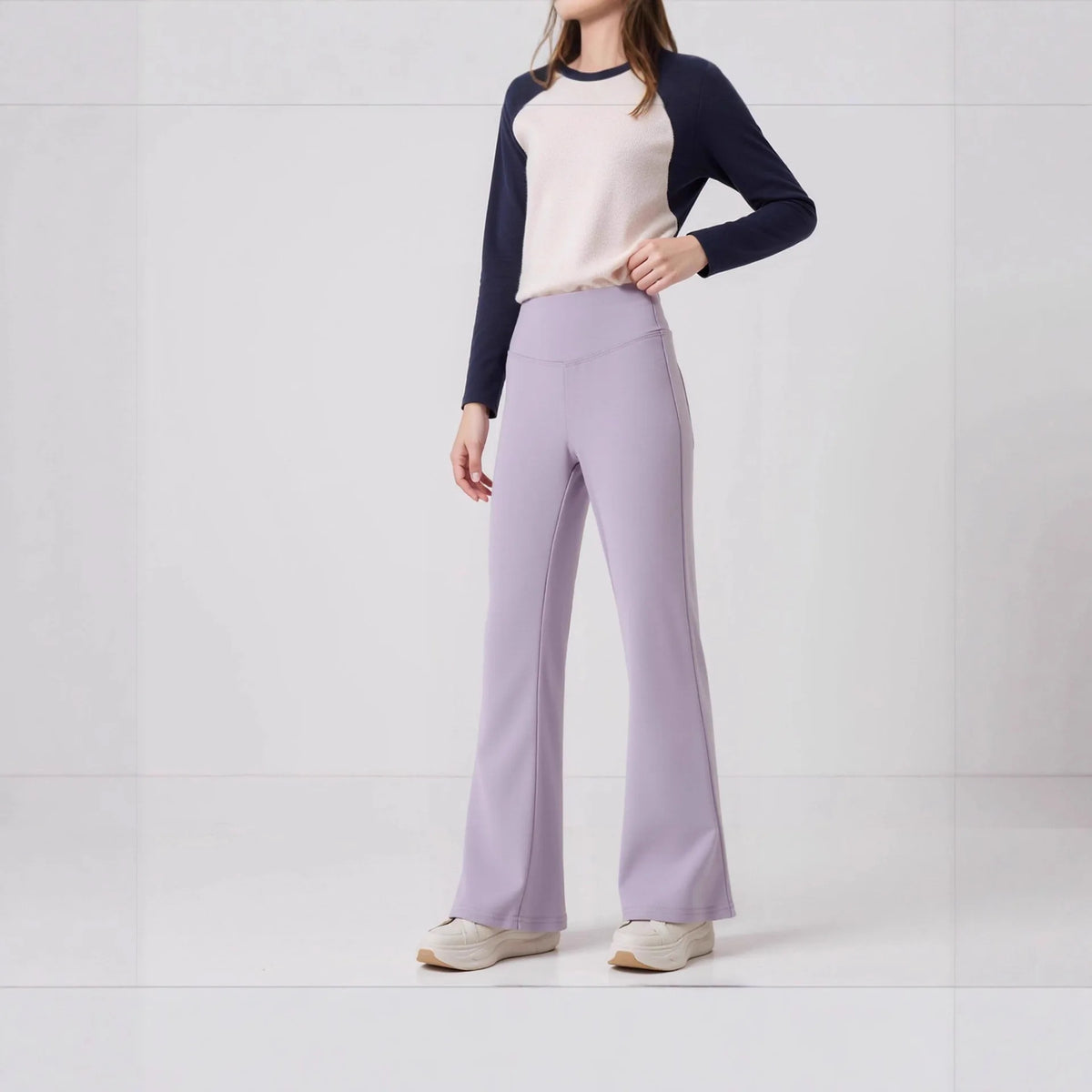 Girls Yoga Leggings Flared Pants High Waist Teenagers Stretch Elastic Waistband Kids Sportswear Trousers Autumn Spring