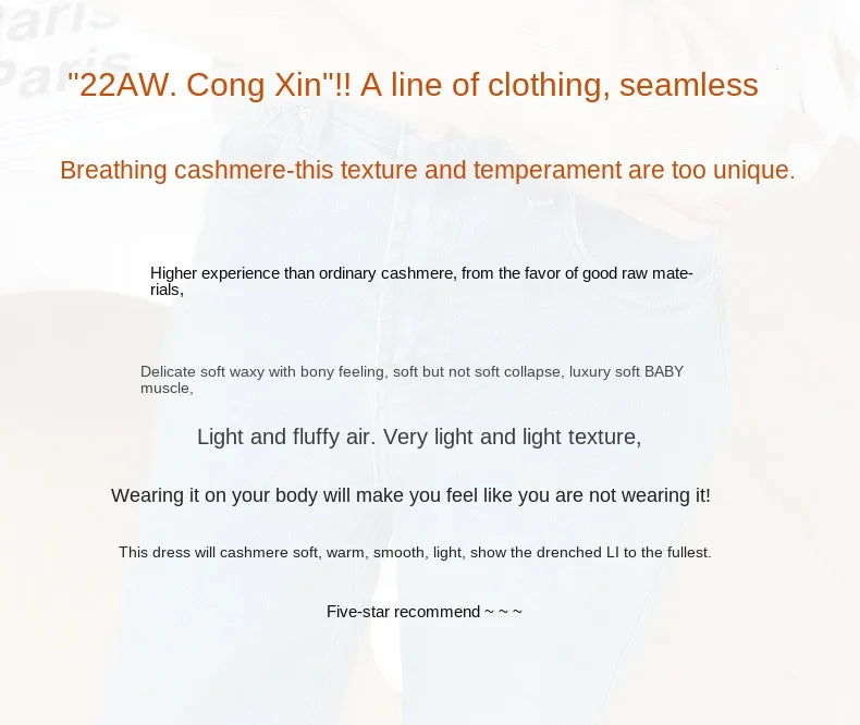 100% pure cashmere sweater women  sweater slim fit sweater versatile for autumn and winter knitted high neck cashmere